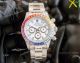 Fake Rolex Daytona Rainbow Watch White Dial Rose Gold Automatic (2)_th.jpg